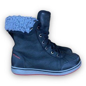 Columbia Bangor Waterproof Insulated Winter Boots BY2731-010 Omni Black Youth 3